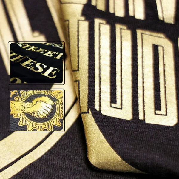Metallic Gold DTF Film+Hi-Pro Premium DTF Settle-free White Ink for Gold Logo in Clothing 2