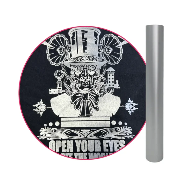 Premium Metallic Silver Foil DTF Film 1