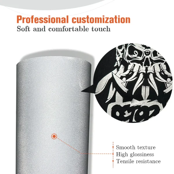 Premium Metallic Silver Foil DTF Film 3